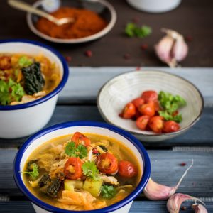 Fresh vegetable minestrone