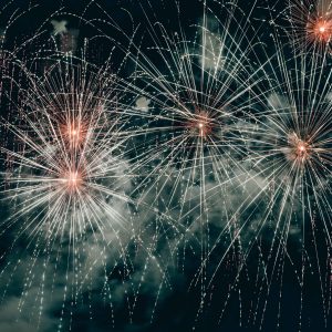 The fireworks in St. Mark’s Square