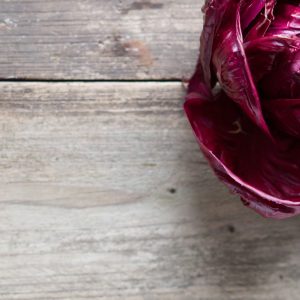 Ravioli al Radicchio con funghi di stagione